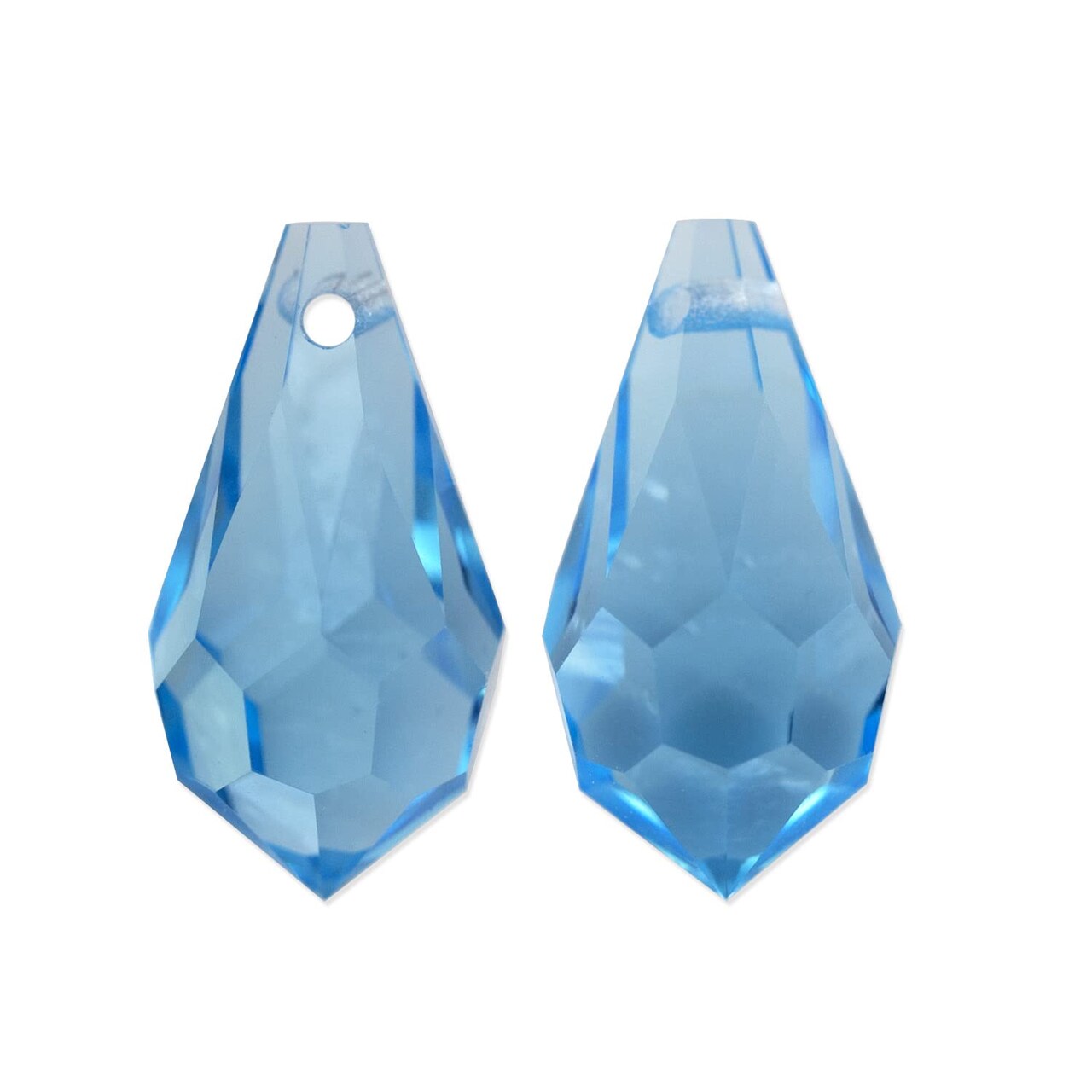 Preciosa Crystal 984 Drop Pendant 13x6.5mm Aqua Bohemica (Package of 5)